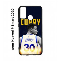 Coque noire pour Huawei P Smart 2020 Stephen Curry Golden State Warriors Basket 30