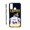 Coque noire pour Huawei P Smart 2020 Stephen Curry Golden State Warriors Basket 30