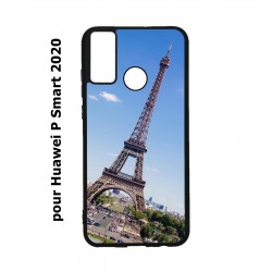 Coque noire pour Huawei P Smart 2020 Tour Eiffel Paris France