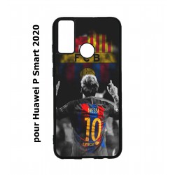 Coque noire pour Huawei P Smart 2020 Lionel Messi 10 FC Barcelone Foot