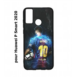 Coque noire pour Huawei P Smart 2020 Lionel Messi FC Barcelone Foot
