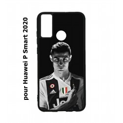 Coque noire pour Huawei P Smart 2020 Cristiano Ronaldo Club Foot Turin