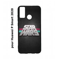 Coque noire pour Huawei P Smart 2020 logo Stars Wars fond gris - légende Star Wars