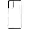Coque pour Samsung Galaxy Note 20 motif géométrique pattern noir et blanc - ronds et carrés - contour noir