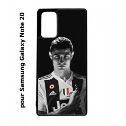 Coque noire pour Samsung Galaxy Note 20 Cristiano Ronaldo Club Foot Turin