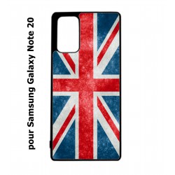 Coque noire pour Samsung Galaxy Note 20 Drapeau Royaume uni - United Kingdom Flag