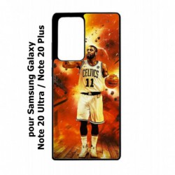 Coque noire pour Samsung Galaxy Note 20 Ultra star Basket Kyrie Irving 11 Nets de Brooklyn