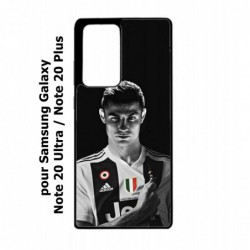 Coque noire pour Samsung Galaxy Note 20 Ultra Cristiano Ronaldo Club Foot Turin