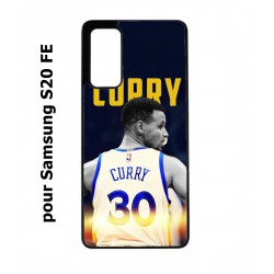 Coque noire pour Samsung S20 FE Stephen Curry Golden State Warriors Basket 30