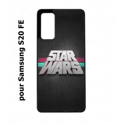 Coque noire pour Samsung S20 FE logo Stars Wars fond gris - légende Star Wars