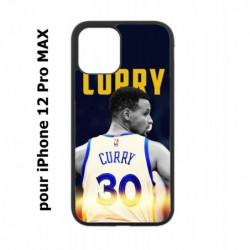 Coque noire pour Iphone 12 PRO MAX Stephen Curry Golden State Warriors Basket 30