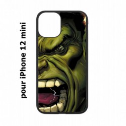 Coque noire pour Iphone 12 MINI Monstre Vert Hulk Hurlant