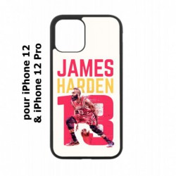 Coque noire pour Iphone 12 et 12 PRO star Basket James Harden 13 Rockets de Houston