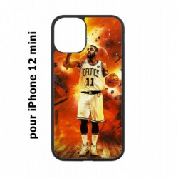 Coque noire pour Iphone 12 MINI star Basket Kyrie Irving 11 Nets de Brooklyn