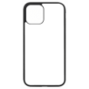 Coque pour Iphone 12 et 12 PRO motif géométrique pattern noir et blanc - ronds blancs - contour noir (Iphone 12 et 12 PRO)