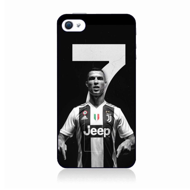 Coque noire pour IPOD TOUCH 5 Ronaldo CR7 Juventus Foot numéro 7