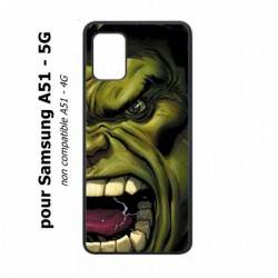 Coque noire pour Samsung Galaxy A51 - 5G Monstre Vert Hulk Hurlant