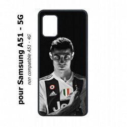 Coque noire pour Samsung Galaxy A51 - 5G Cristiano Ronaldo Club Foot Turin