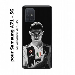 Coque noire pour Samsung Galaxy A71 - 5G Cristiano Ronaldo Club Foot Turin