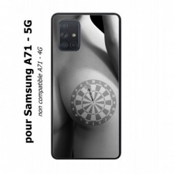 Coque noire pour Samsung Galaxy A71 - 5G coque sexy Cible Fléchettes - coque érotique