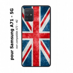 Coque noire pour Samsung Galaxy A71 - 5G Drapeau Royaume uni - United Kingdom Flag