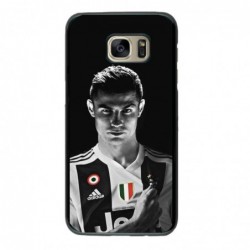 Coque noire pour Samsung S9 Cristiano Ronaldo Juventus