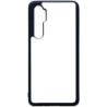 Coque pour Xiaomi Mi Note 10 lite blanche Colombe de la Paix - coque noire TPU souple (Mi Note 10 lite)