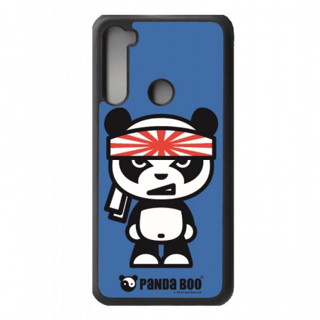 Coque noire pour Xiaomi Redmi Note 8 PRO PANDA BOO© Banzaï Samouraï japonais - coque humour