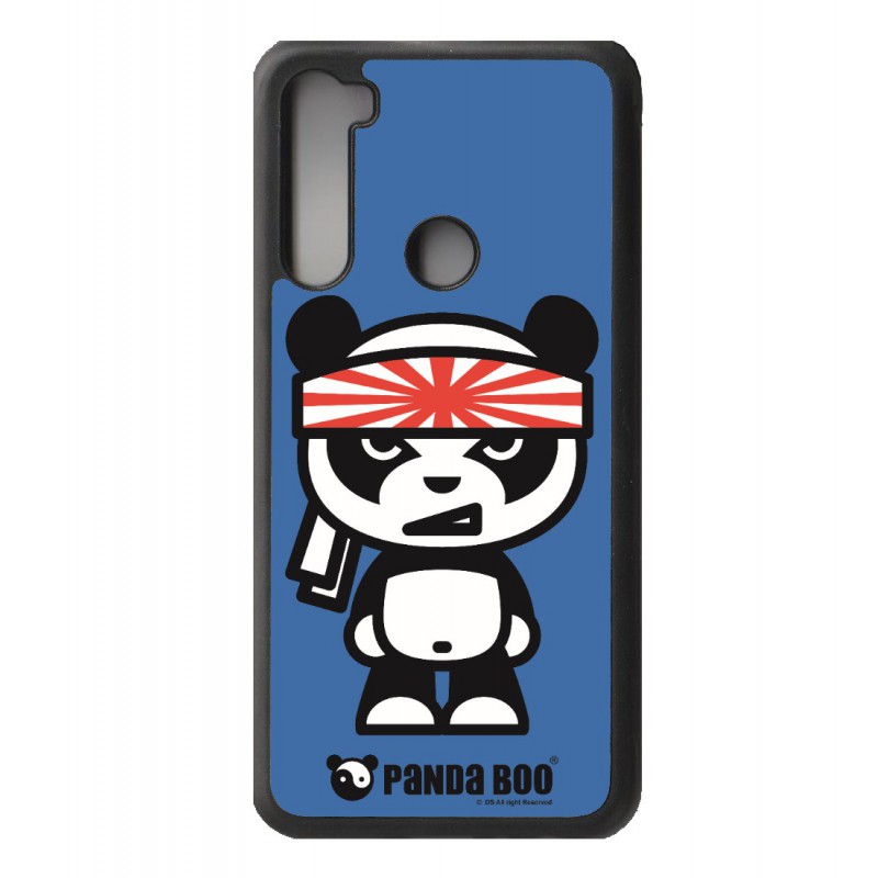 Coque noire pour Xiaomi Redmi Note 9S PANDA BOO© Banzaï Samouraï japonais - coque humour