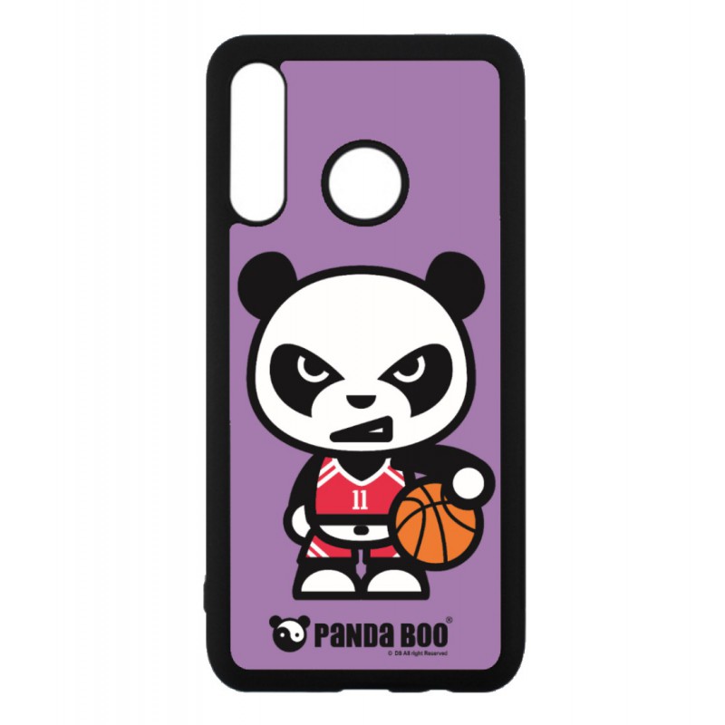 Coque noire pour Huawei P7 PANDA BOO© Basket Sport Ballon - coque humour