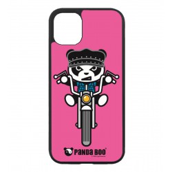 Coque noire pour Iphone 11 PANDA BOO© Moto Biker - coque humour