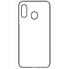 Coque pour Samsung Galaxy A20 / A30 / M10S PANDA BOO© Moto Biker - coque humour - coque noire TPU souple