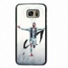 Coque noire pour Samsung S6 Edge Cristiano Ronaldo Juventus Turin Football CR7