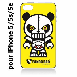Coque noire pour IPHONE 5/5S et IPHONE SE.2016 PANDA BOO© Robot Kitsch - coque humour