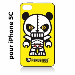 Coque noire pour IPHONE 5C PANDA BOO© Robot Kitsch - coque humour