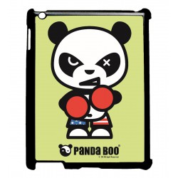 Coque noire pour IPAD 5 PANDA BOO© Boxeur - coque humour