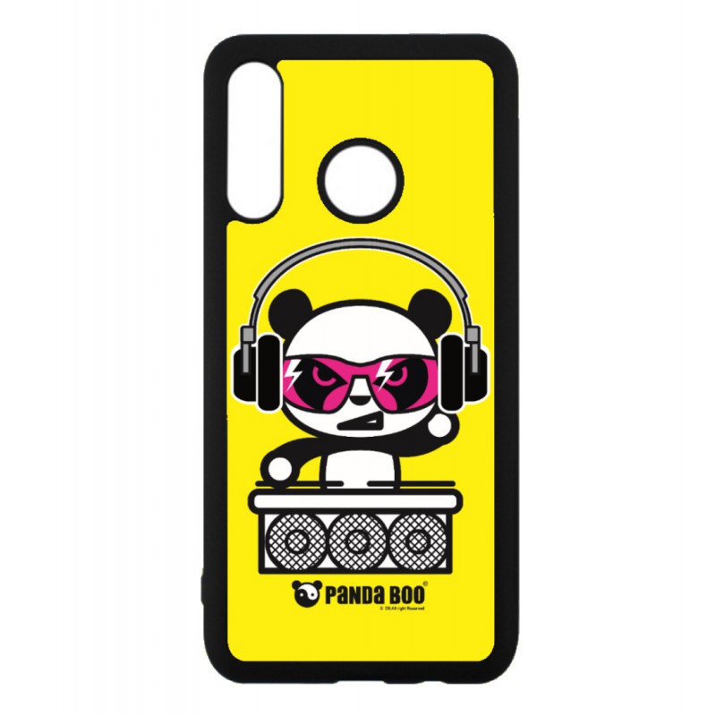 Coque noire pour Huawei P Smart 2020 PANDA BOO© DJ music - coque humour