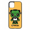 Coque noire pour IPHONE X et IPHONE XS PANDA BOO© Frankenstein monstre - coque humour