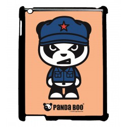 Coque noire pour IPAD 2 3 et 4 PANDA BOO© Mao Panda communiste - coque humour