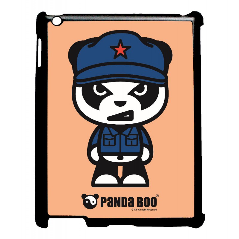 Coque noire pour IPAD 2 3 et 4 PANDA BOO© Mao Panda communiste - coque humour