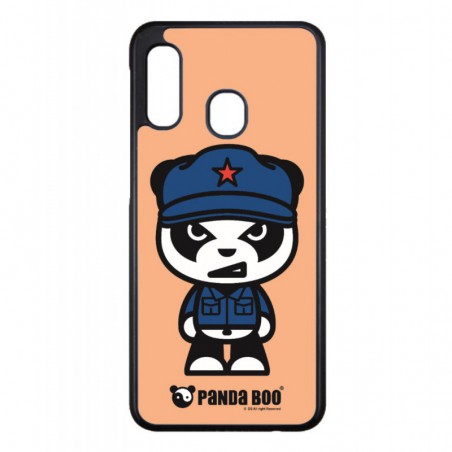 Coque noire pour Samsung Galaxy S7 Edge PANDA BOO© Mao Panda communiste - coque humour