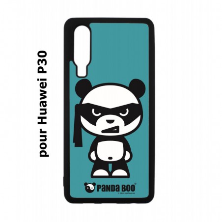 Coque noire pour Huawei P30 PANDA BOO© bandeau kamikaze banzaï - coque humour