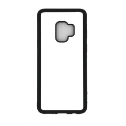 Coque pour Samsung Galaxy S9 ProseCafé© coque Humour : Ange gardien un boulot d'enfer - coque noire TPU souple (Galaxy S9)