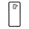 Coque pour Samsung Galaxy A530/A8 2018 ProseCafé© coque Humour : OUI je suis accro au Shopping - coque noire TPU souple