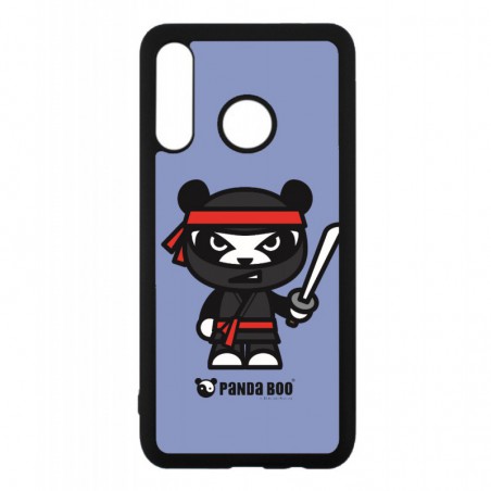 Coque noire pour Huawei P40 Lite E PANDA BOO© Ninja Boo noir - coque humour
