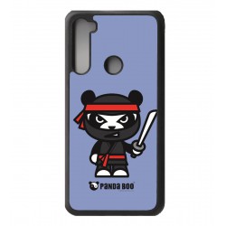 Coque noire pour Xiaomi Redmi Note 9S PANDA BOO© Ninja Boo noir - coque humour