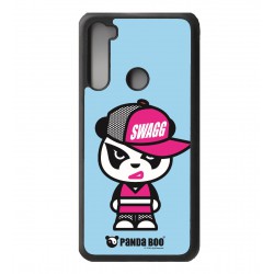 Coque noire pour Xiaomi Redmi Note 7 PANDA BOO© Miss Panda SWAG - coque humour