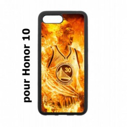 Coque noire pour Honor 10 Stephen Curry Golden State Warriors Basket - Curry en flamme