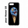 Coque noire pour Honor 10 Ice Skull - Crâne Glace - Cône Crâne - skull art