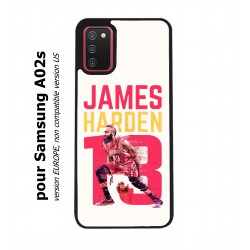 Coque noire pour Samsung Galaxy A02s star Basket James Harden 13 Rockets de Houston